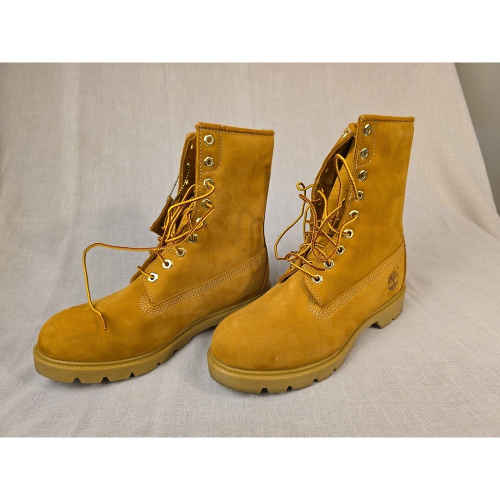 Timberland 8 Inch Premium Waterproof Boots Wheat Nubuck Leather 10001 Mens 8 M